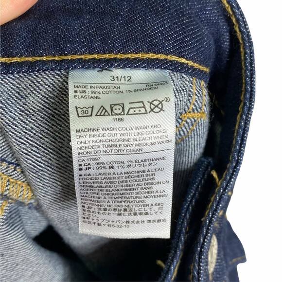 Banana Republic Women's Denim Jeans Skirt Mini Blue Dark Wash Button-Down Sz 12 - Picture 5 of 5